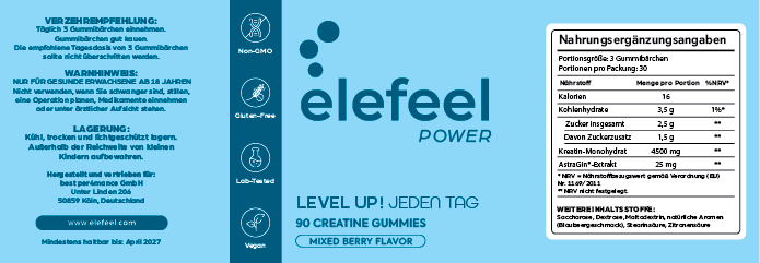 Elefeel Power - Creatine Monohydrate Gummies